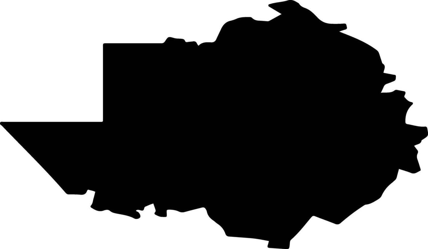 Staromaynsky District Russia silhouette map vector
