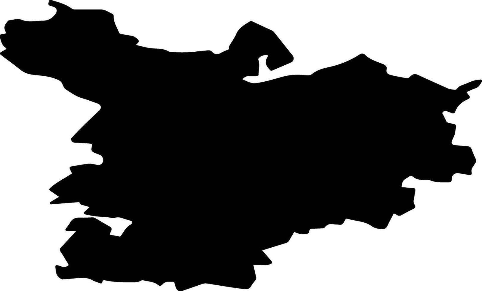Staroshaygovsky District Russia silhouette map vector