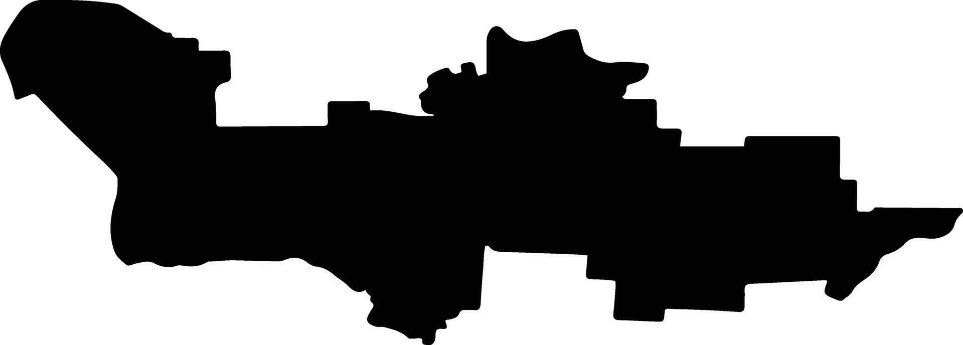 Staropoltavsky District Russia silhouette map vector
