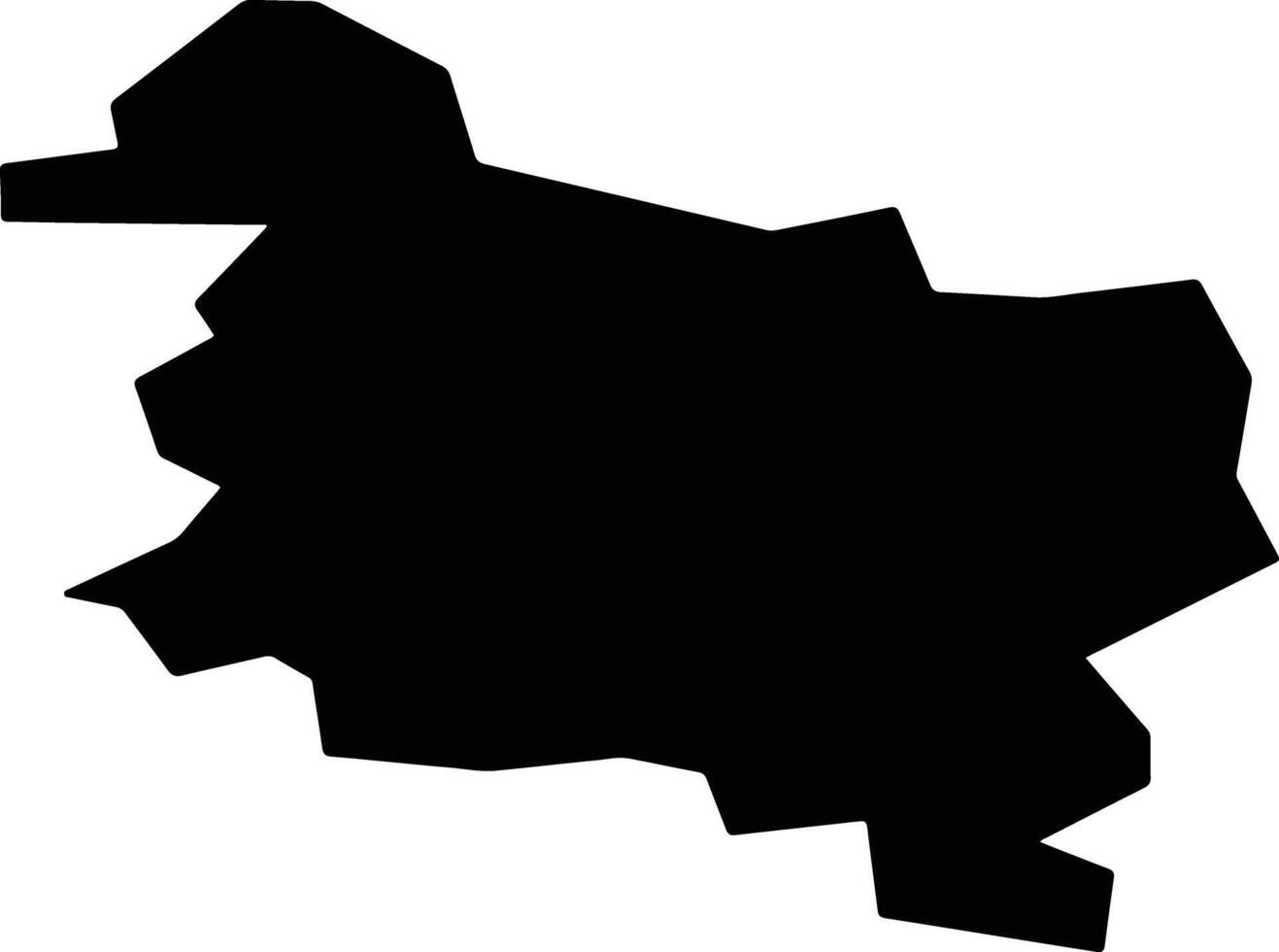 Staryya Darohi Belarus silhouette map vector