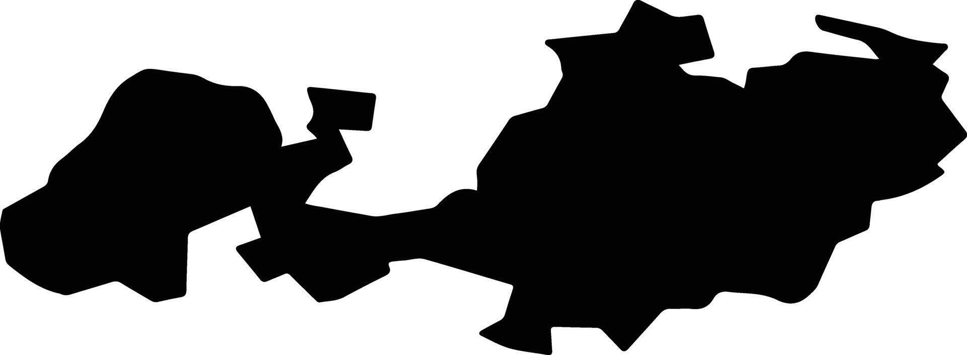 Stavropol Russia silhouette map vector