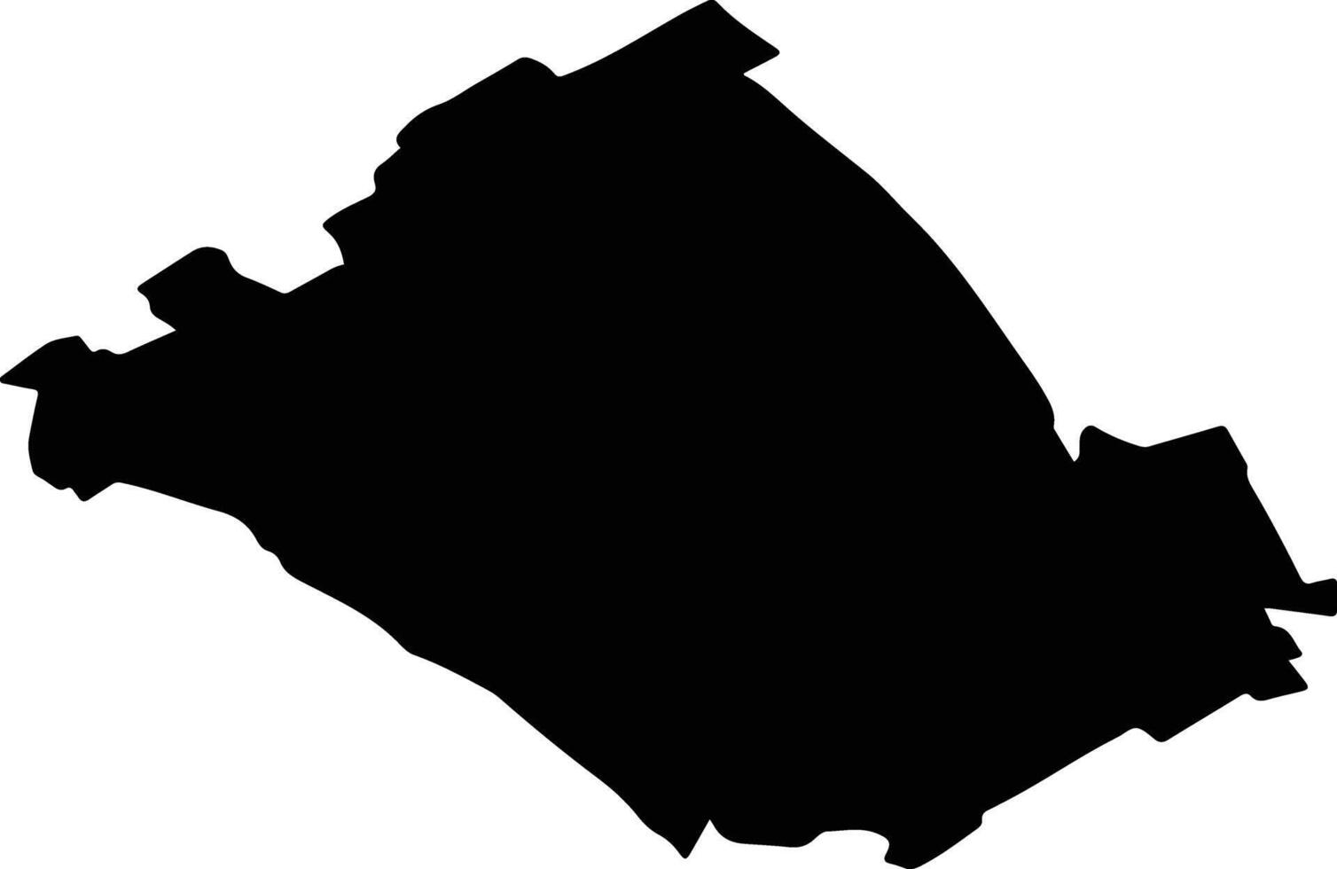STAUCENI Romania silhouette map vector