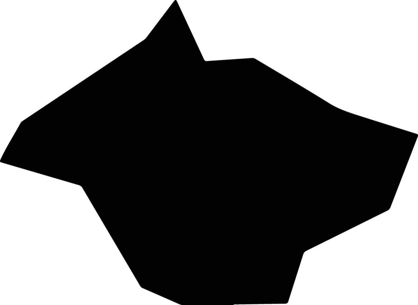 Stavrokonnou Cyprus silhouette map vector