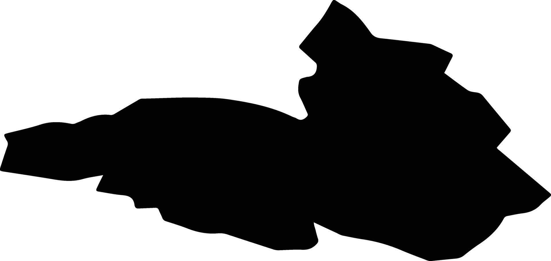 Stepanavan Armenia silhouette map vector