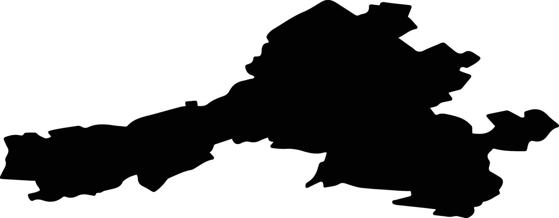 Sterlibashevsky District Russia silhouette map vector