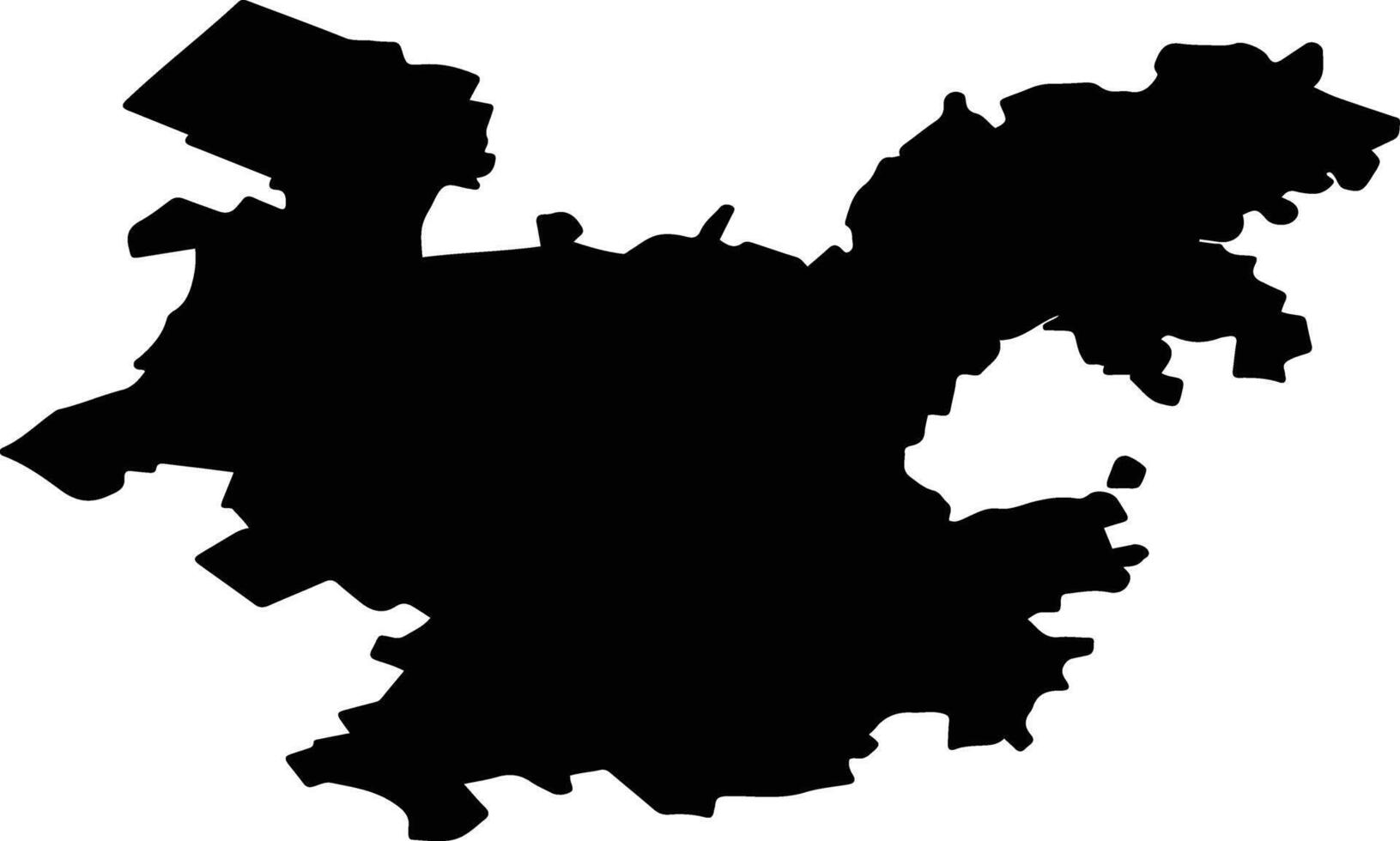Sterlitamaksky District Russia silhouette map vector