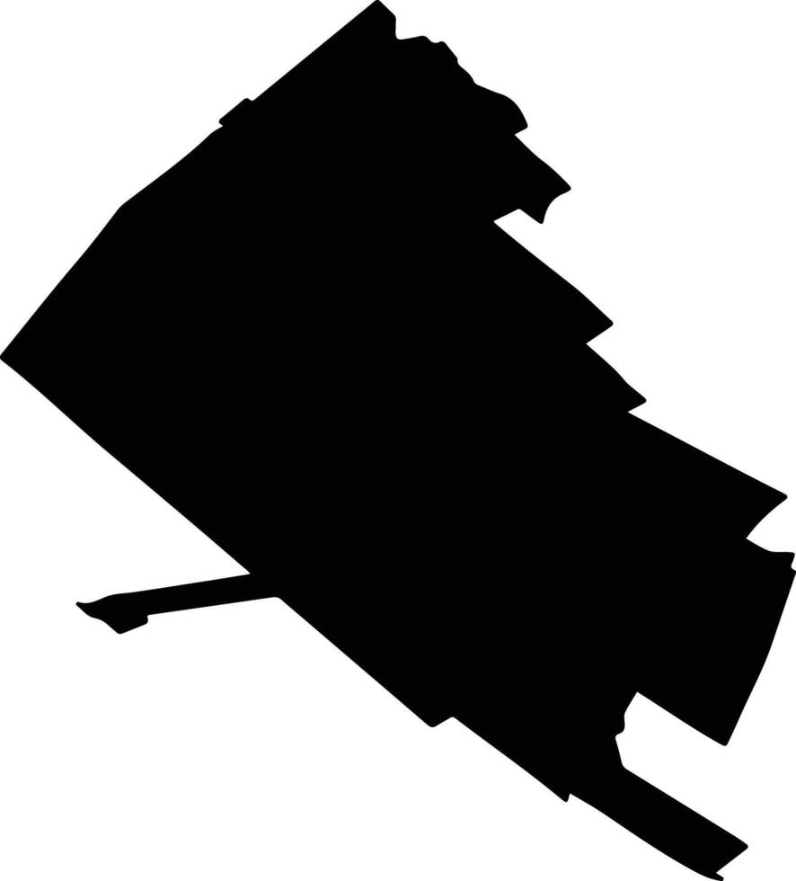 STIUBIENI Romania silhouette map vector