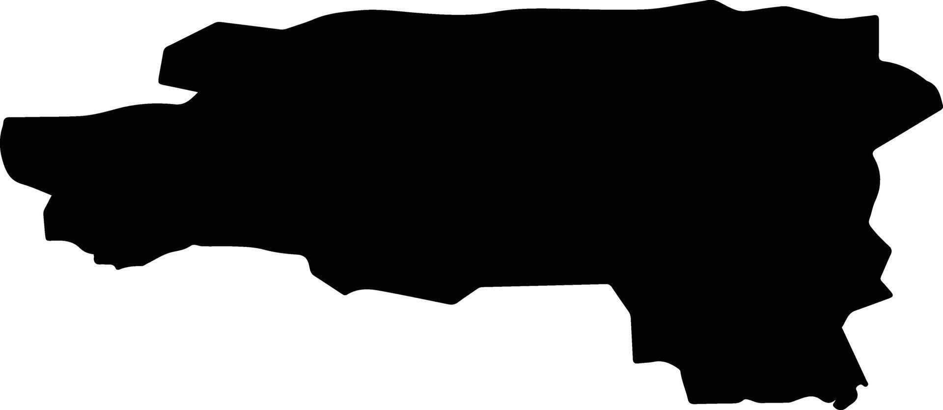 Stolin Belarus silhouette map vector