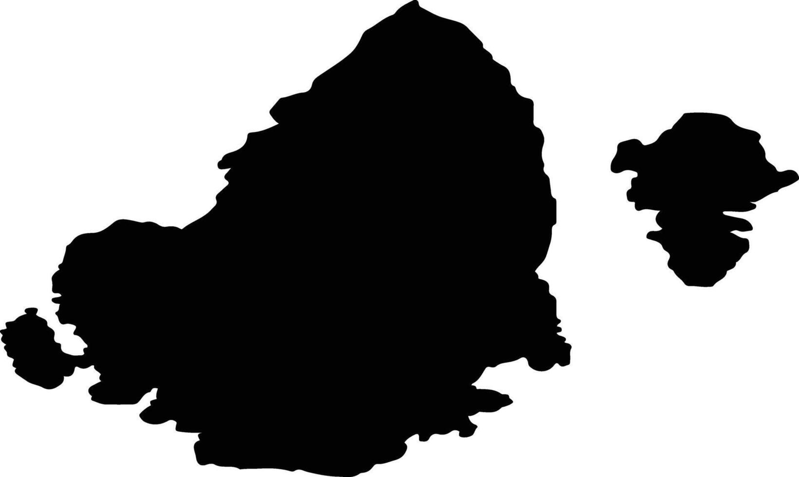 Stord nor Norway silhouette map vector