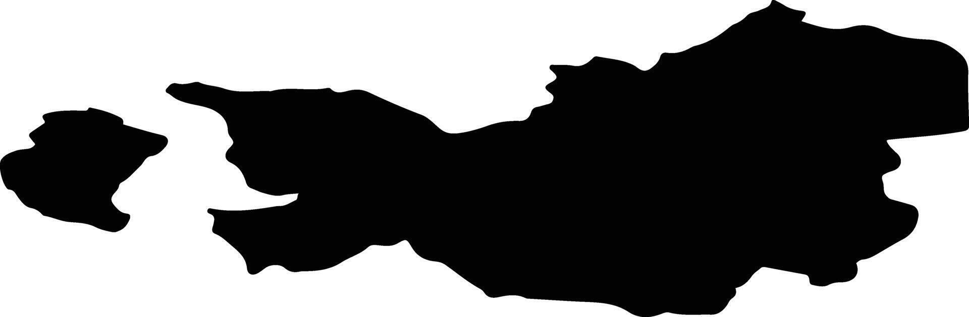 Stordal nor Norway silhouette map vector