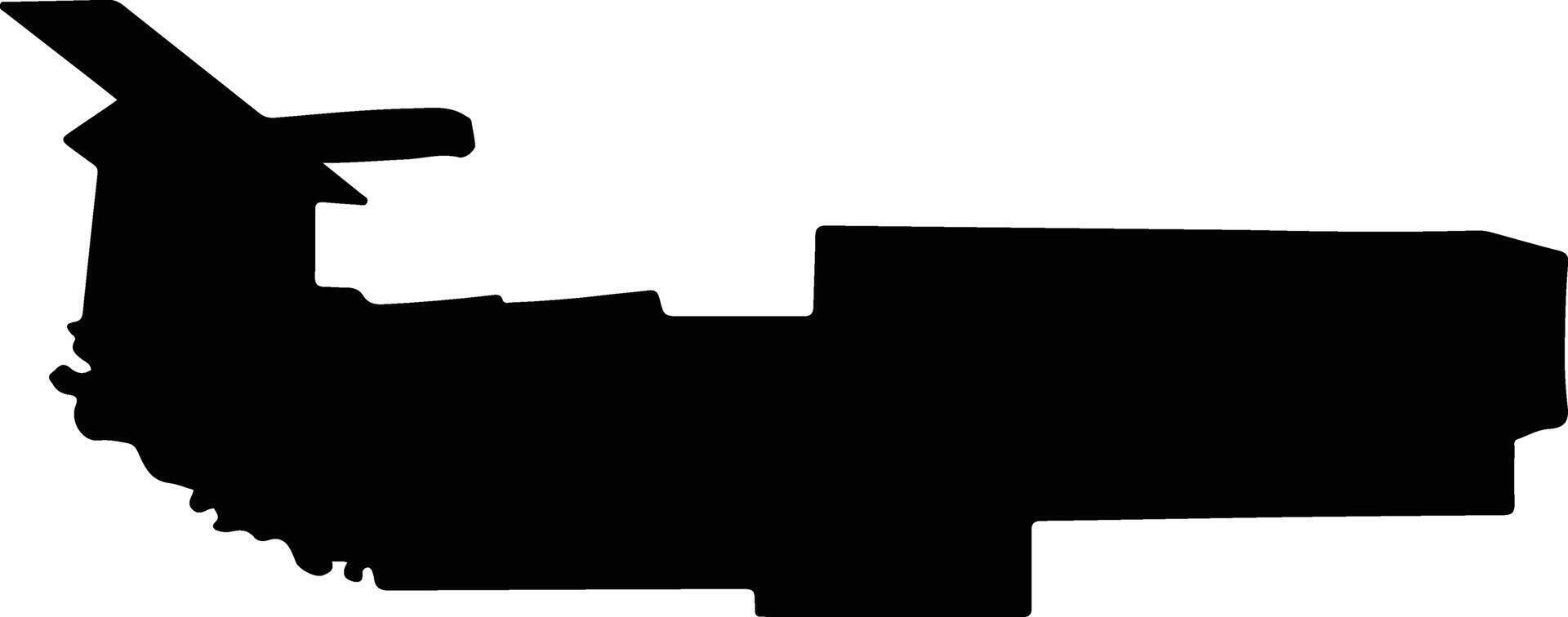 STOROBANEASA Romania silhouette map vector