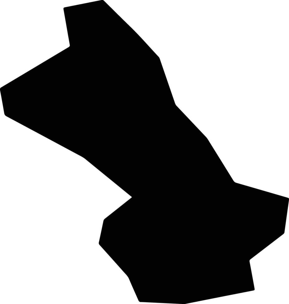 Straldzha Bulgaria silhouette map vector