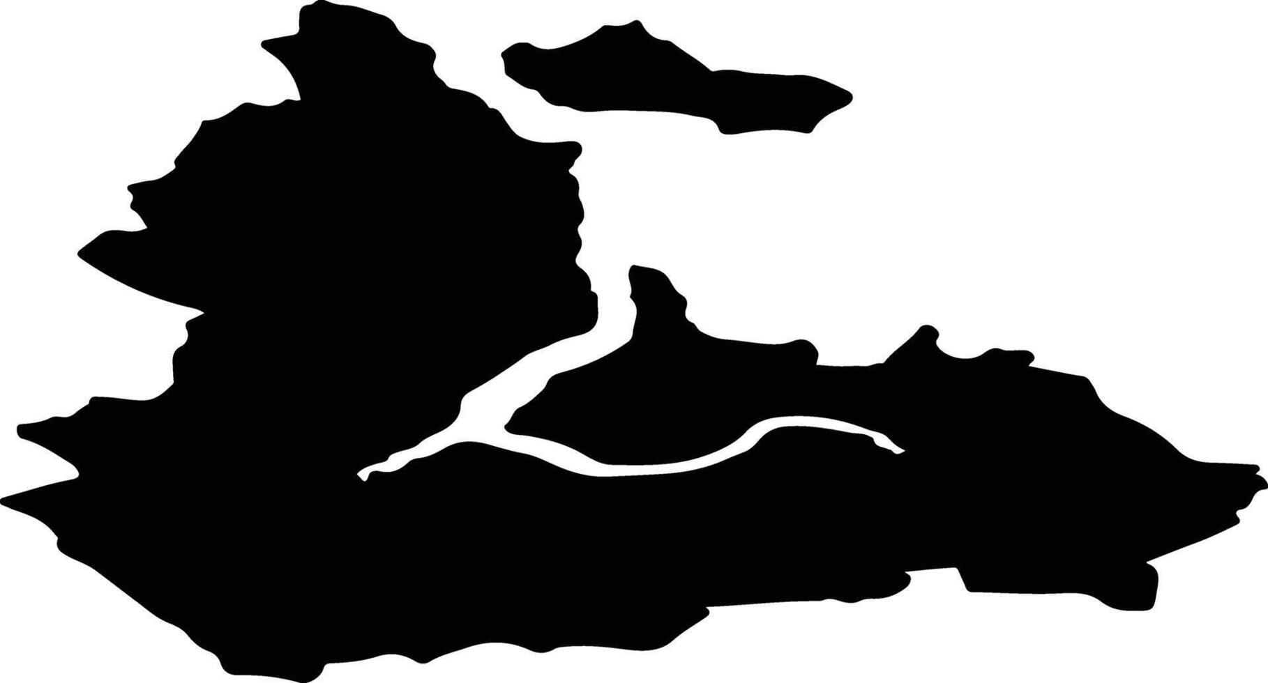 Stranda nor Norway silhouette map vector