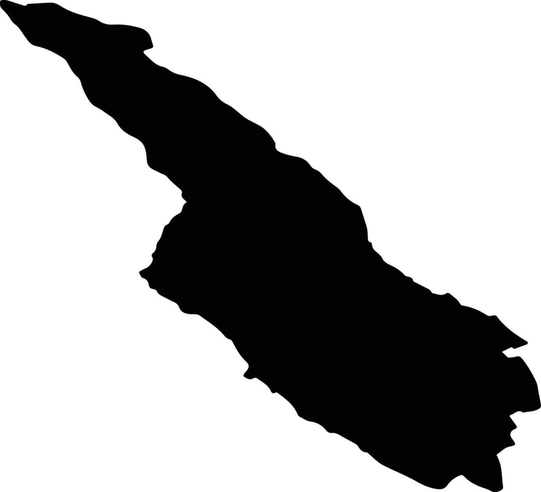STRAOANE Romania silhouette map vector
