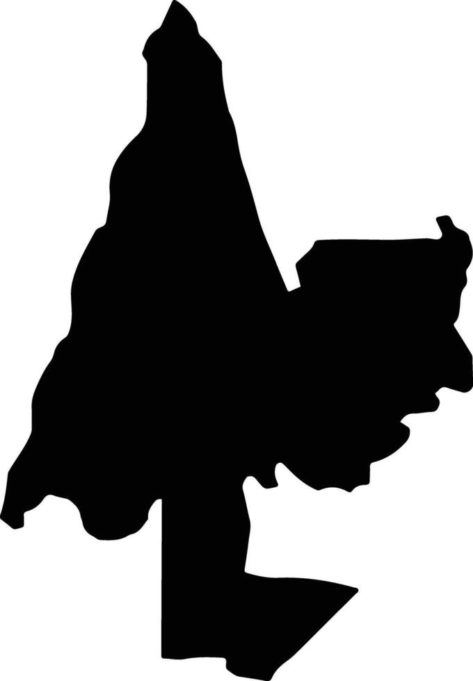 Strawberry Jamaica silhouette map vector