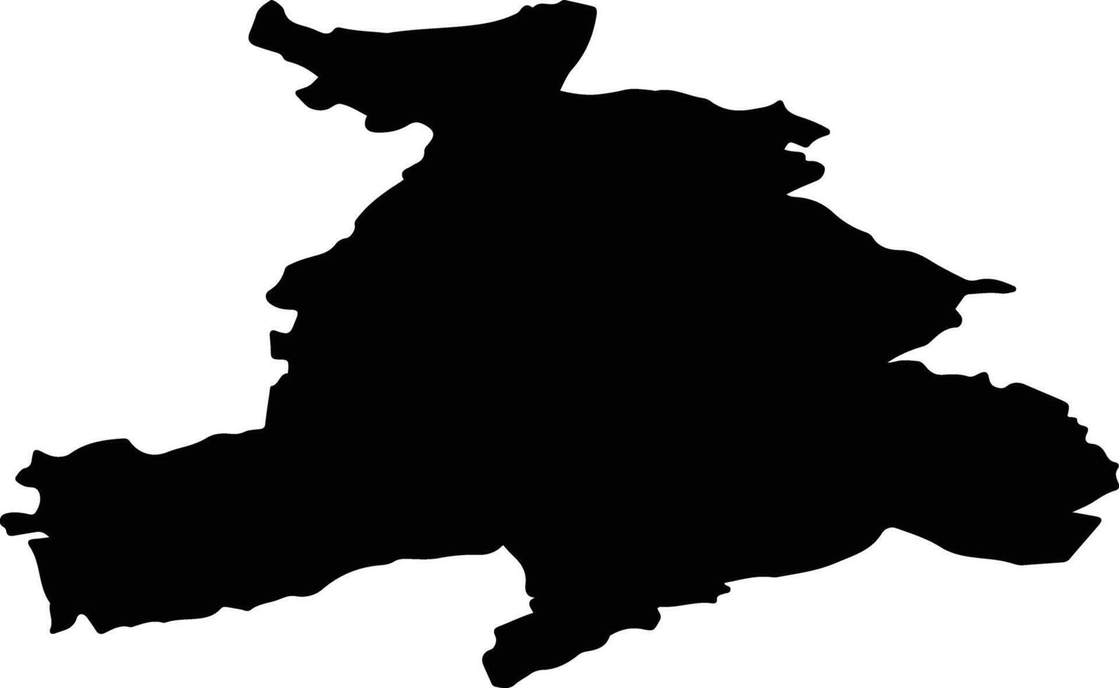 STREHAIA Romania silhouette map vector