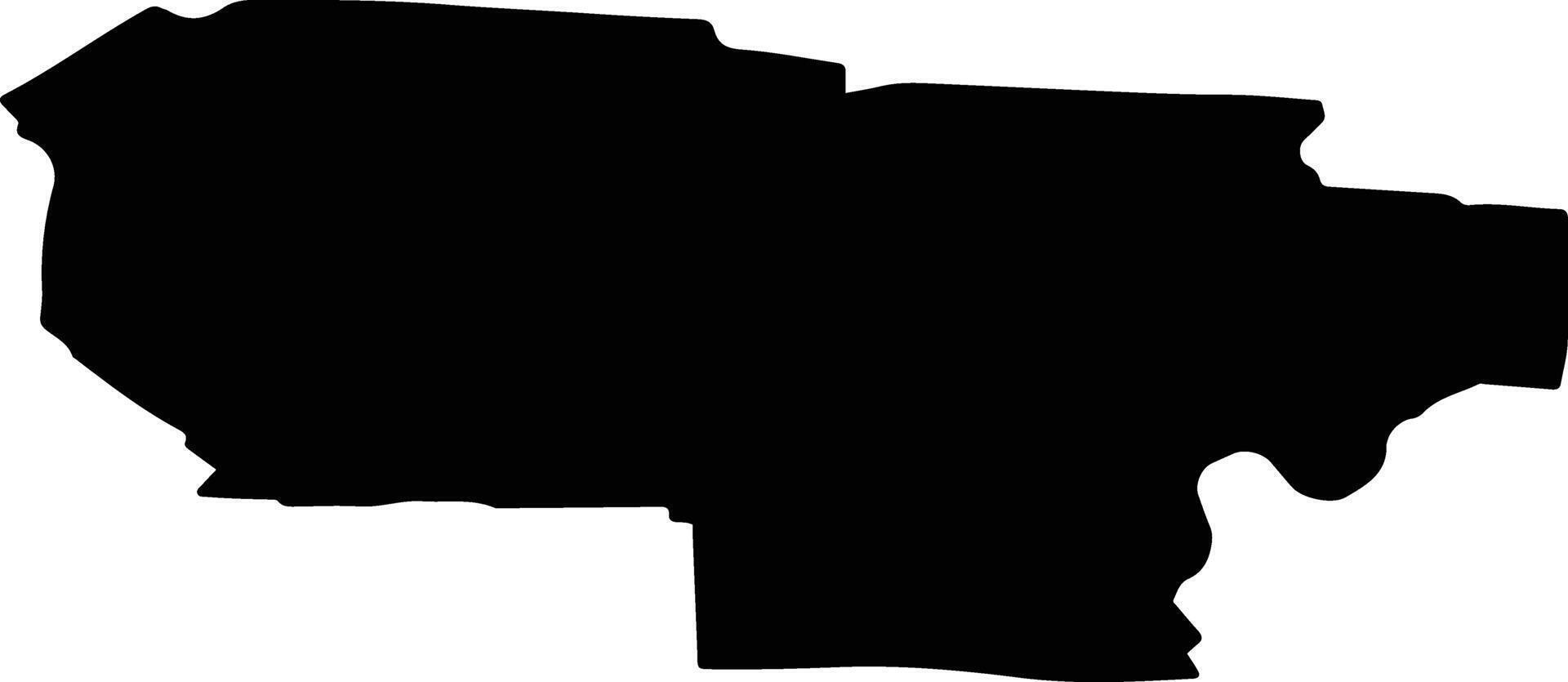 STREJESTI Romania silhouette map vector