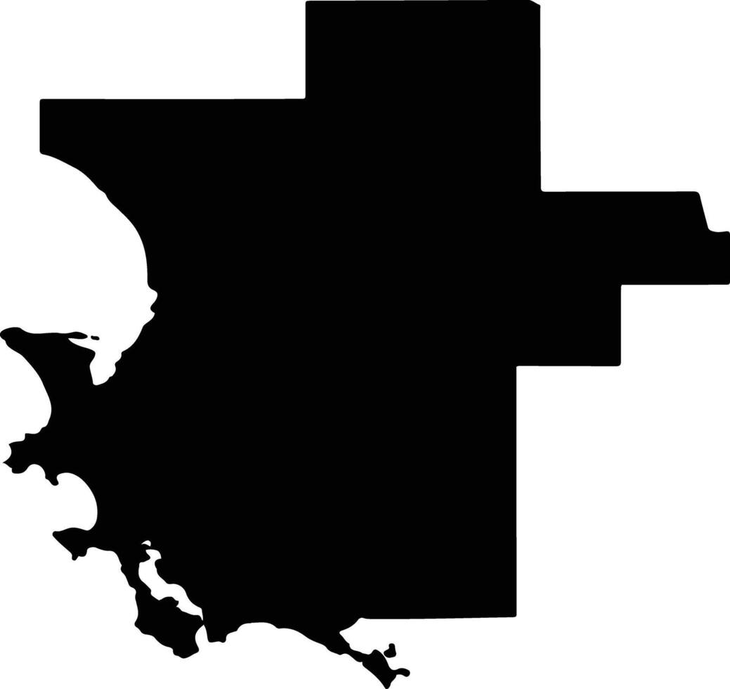 Streaky Bay Australia silhouette map vector
