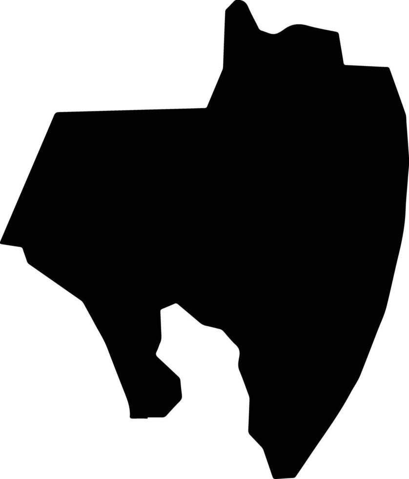 Struie Jamaica silhouette map vector
