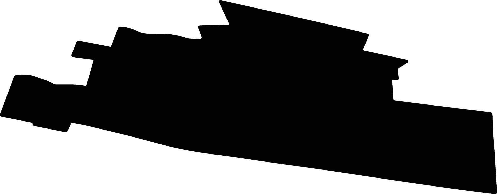 STUDINA Romania silhouette map vector