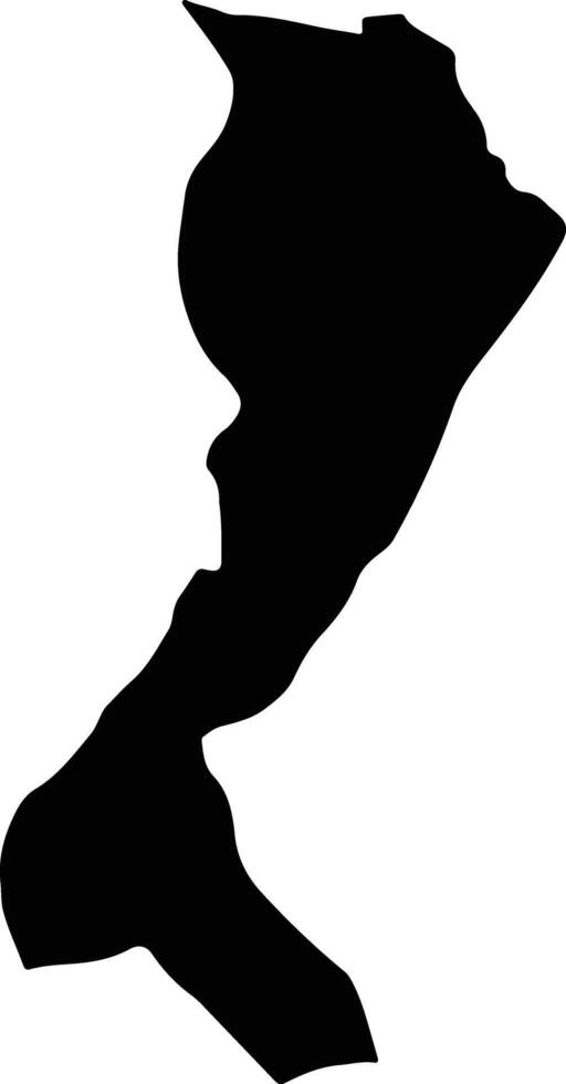 Stueng Traeng Cambodia silhouette map vector