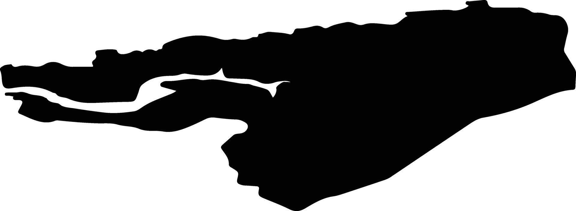 Stryn nor Norway silhouette map vector