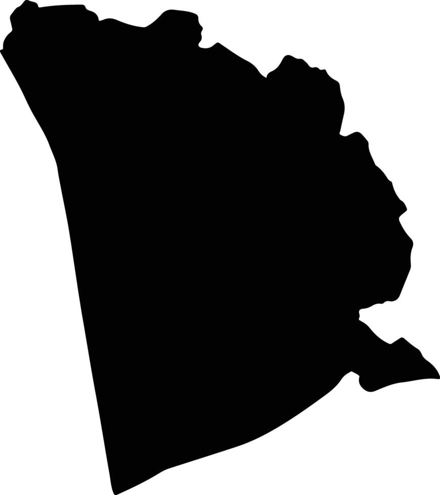 Suaman Ghana silhouette map vector