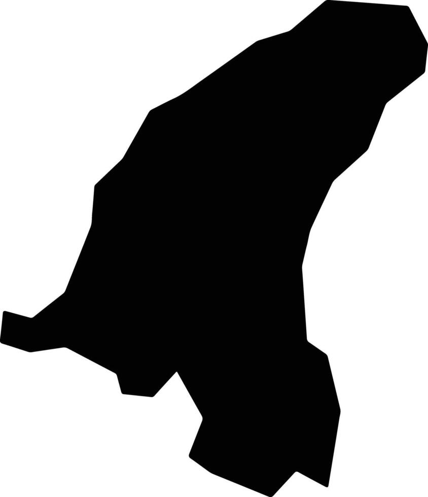 Suakoko Liberia silhouette map vector