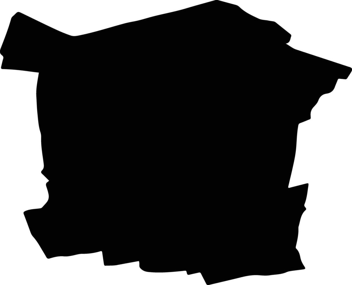 Suan Luang Thailand silhouette map vector