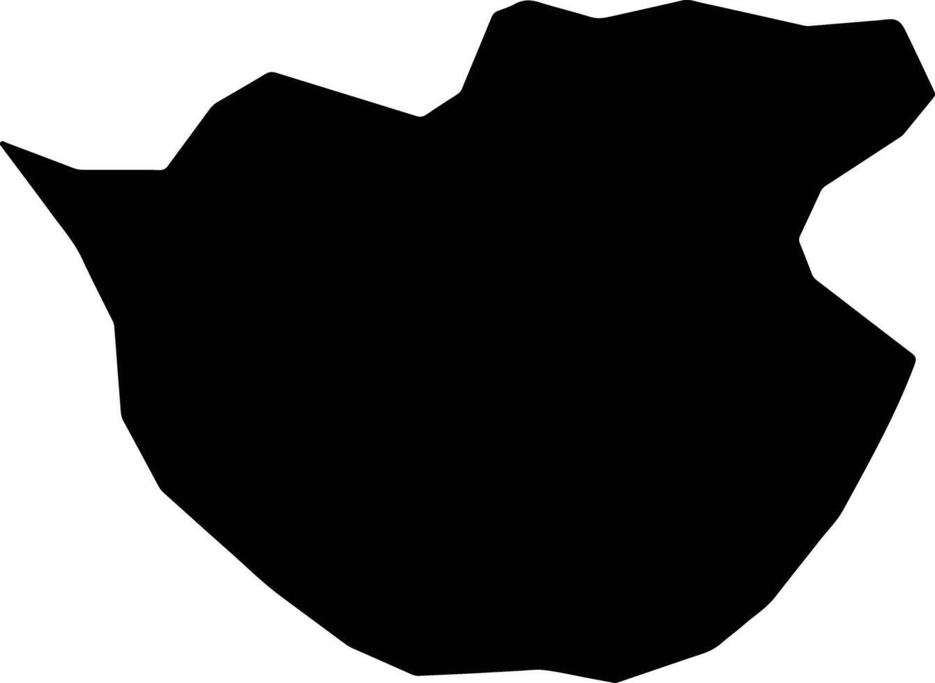 Suan North Korea silhouette map vector
