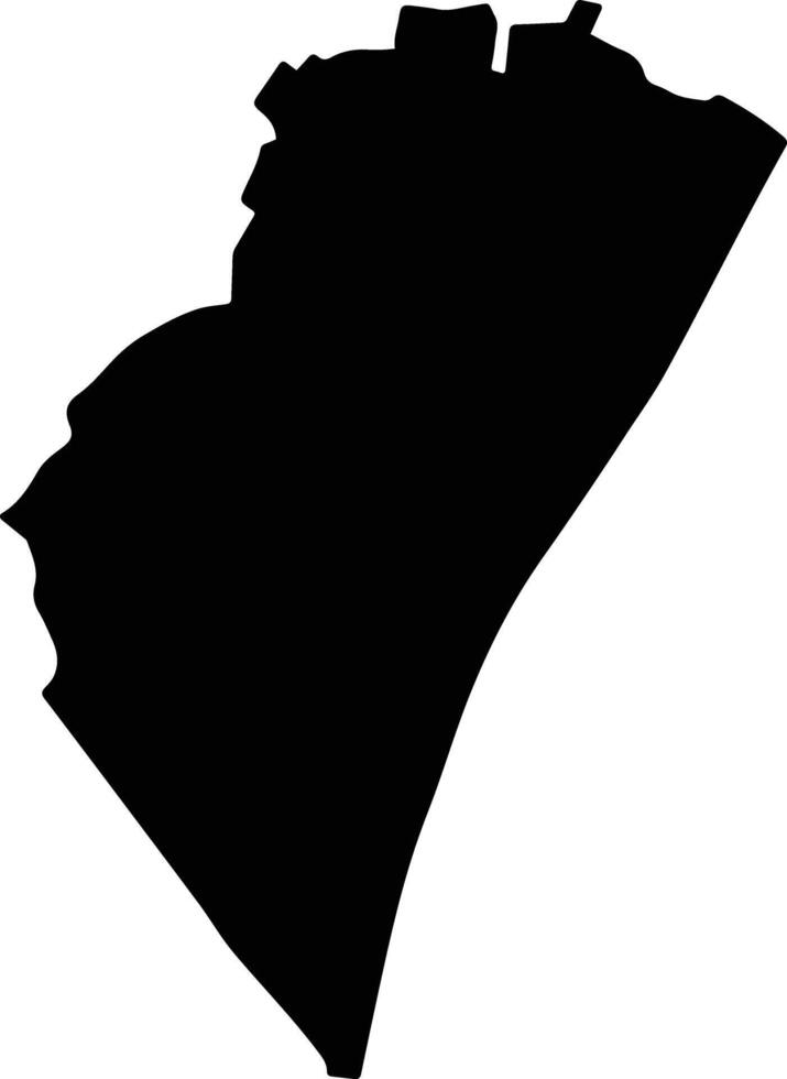 Suan Colombia silhouette map vector