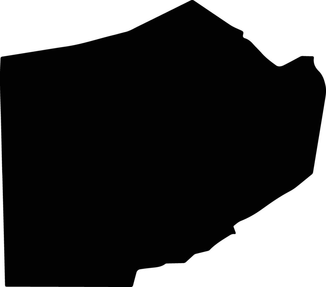 Suba South Kenya silhouette map vector