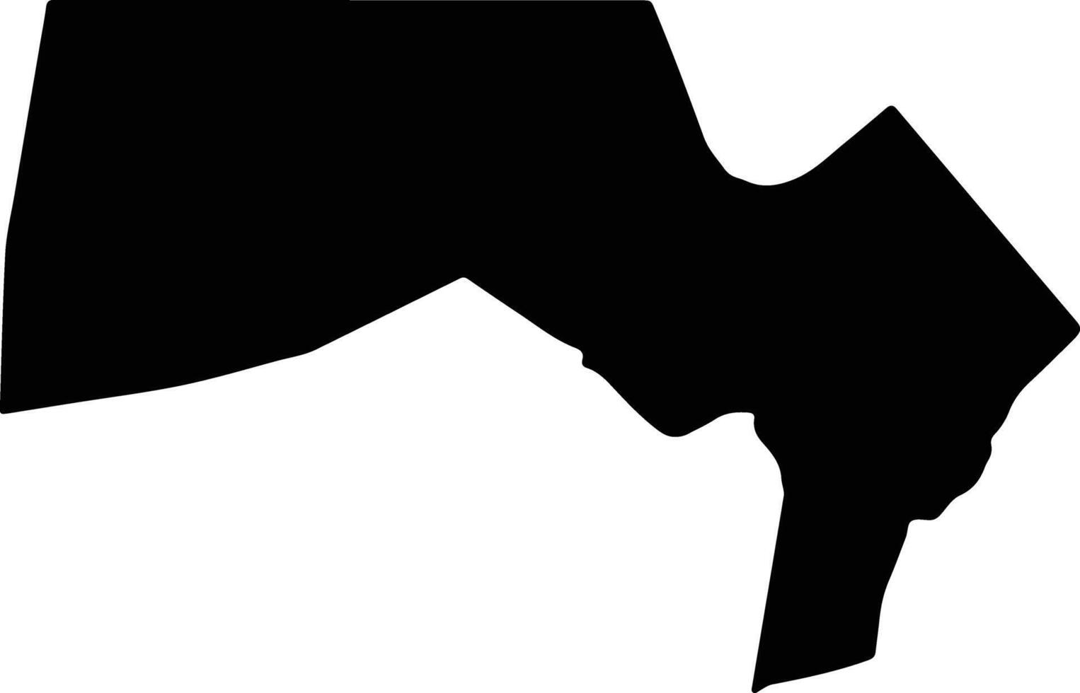 Suba North Kenya silhouette map vector
