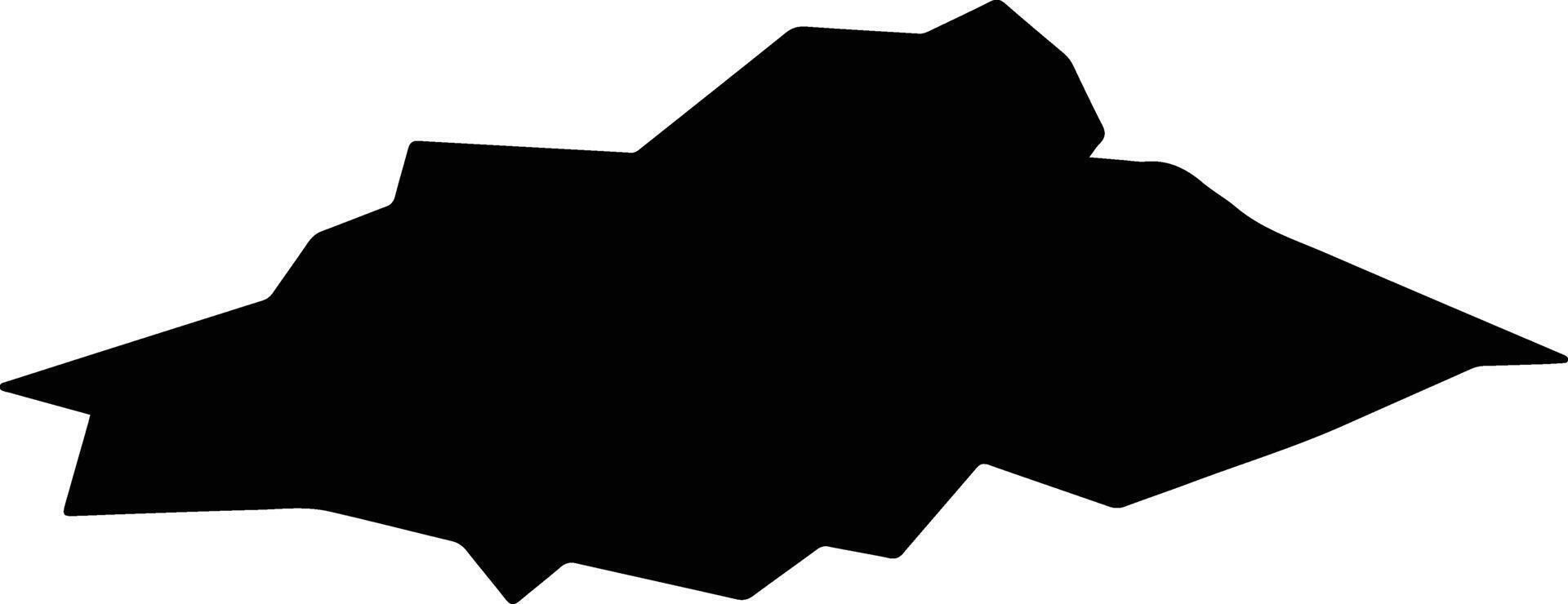 Subate Latvia silhouette map vector