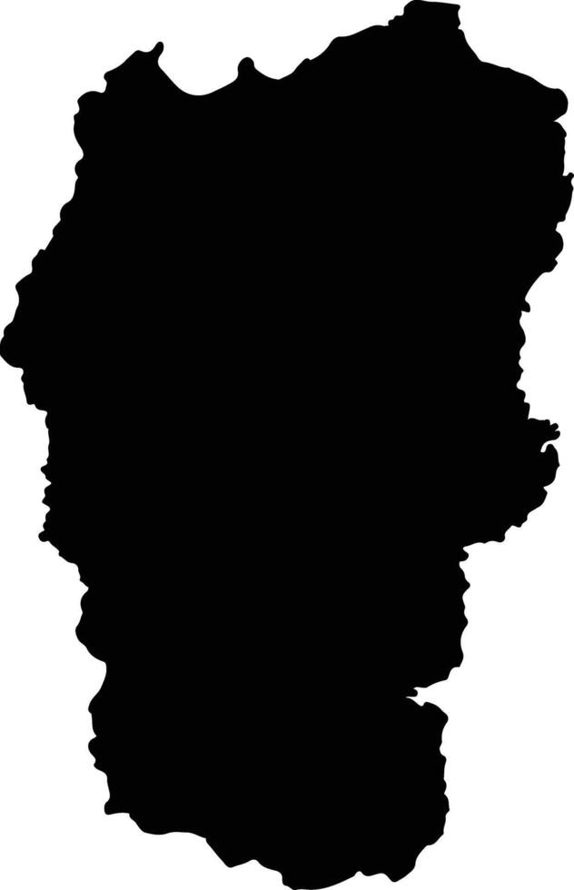 Subang Indonesia silhouette map vector