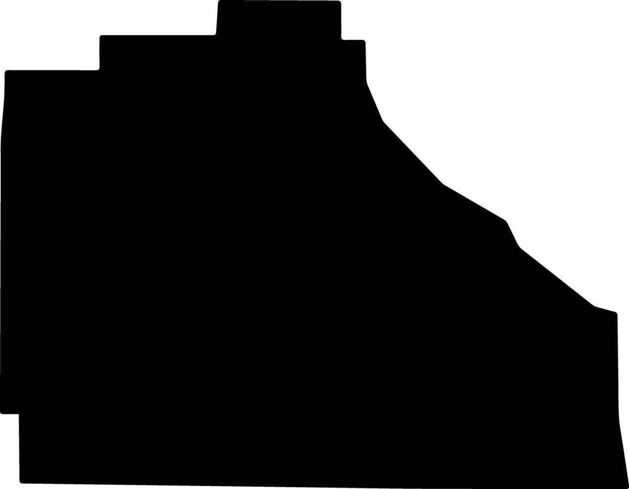 Sublette United States silhouette map vector