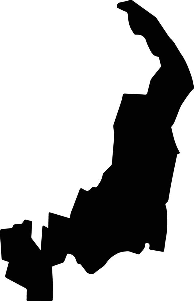 Subukia Kenya silhouette map vector