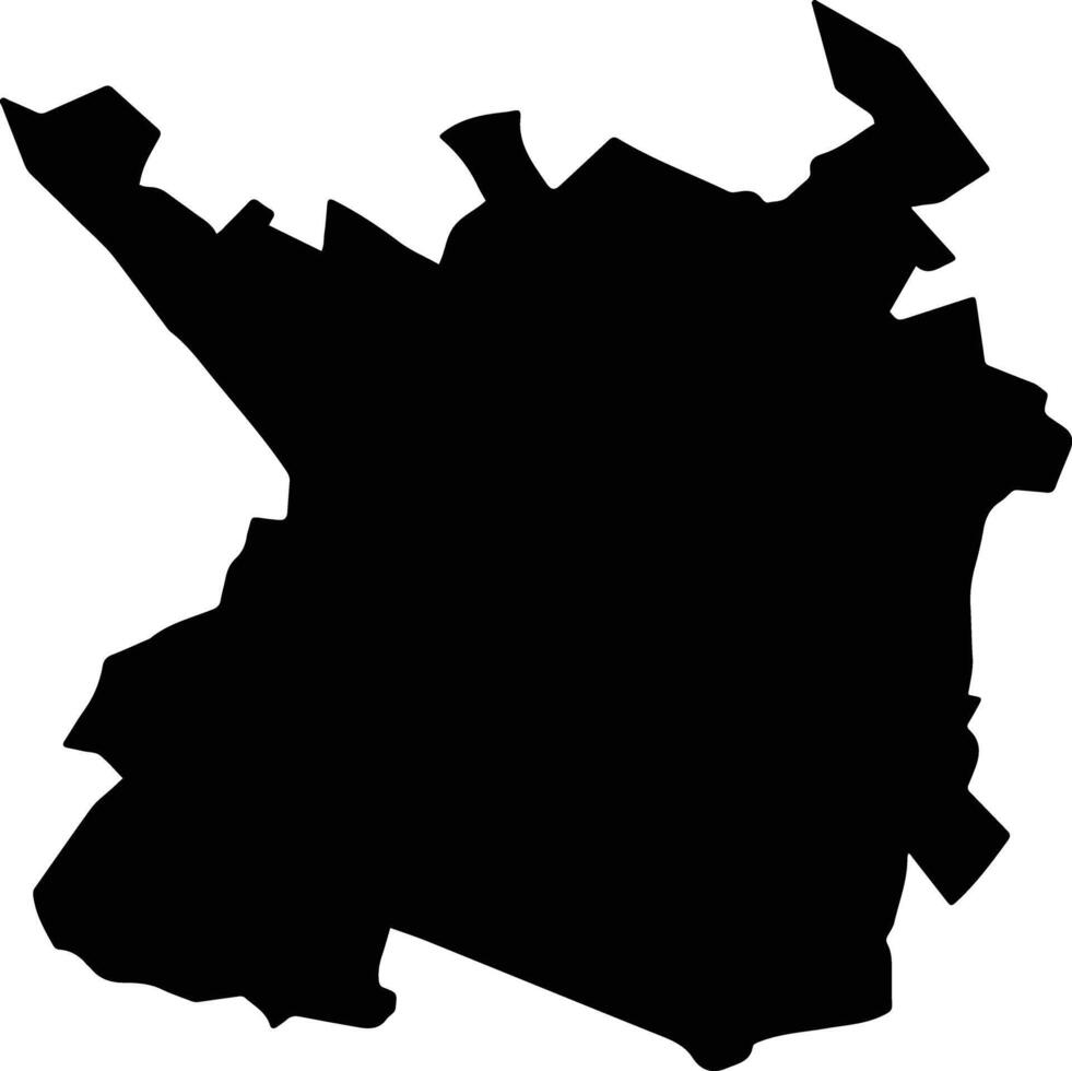 Suchiapa Mexico silhouette map vector