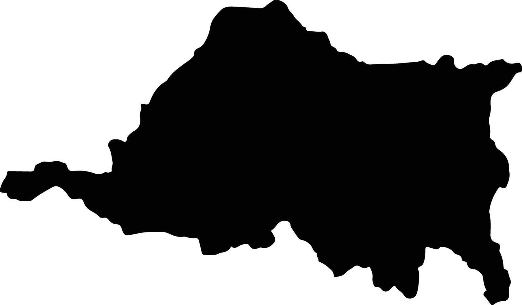 Sucua Ecuador silhouette map vector