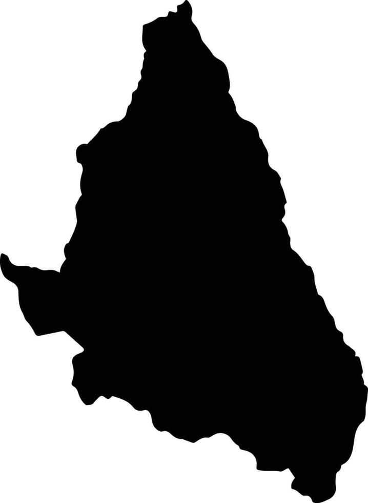 Sucre Peru silhouette map vector