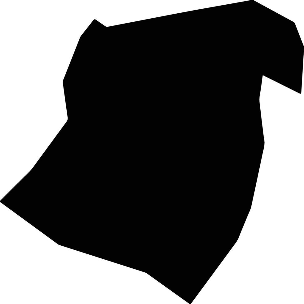Sud Mennucci Brazil silhouette map vector