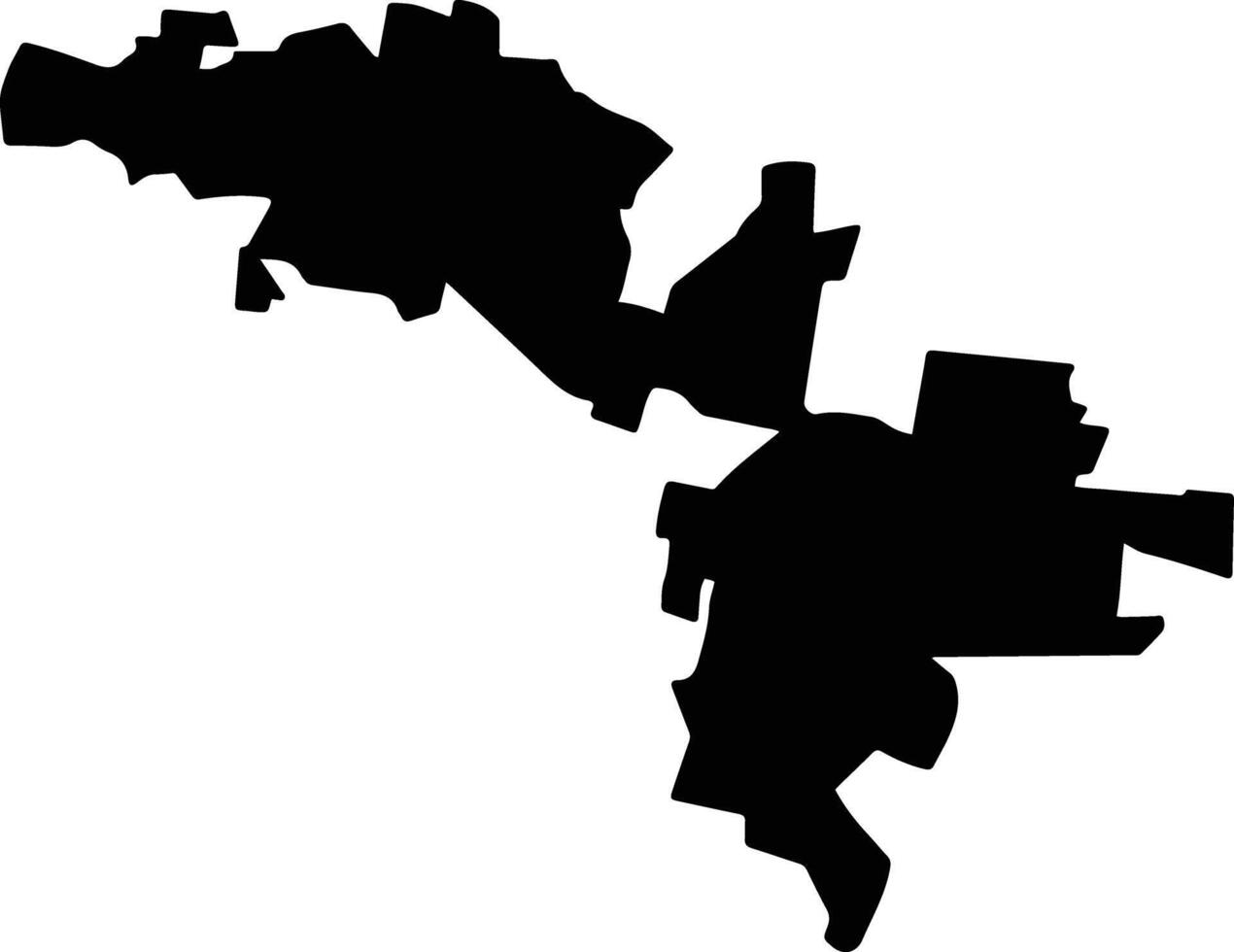 Sudzal Mexico silhouette map vector