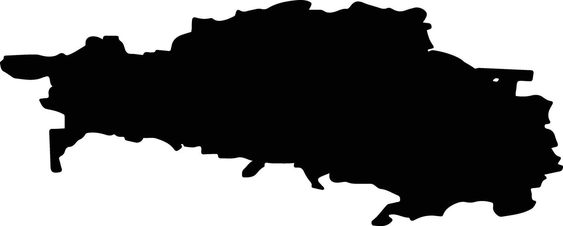 Sudogodsky District Russia silhouette map vector
