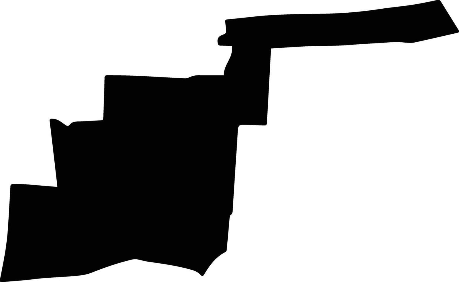 SUHURLUI Romania silhouette map vector