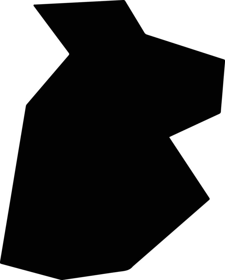 Suita Japan silhouette map vector