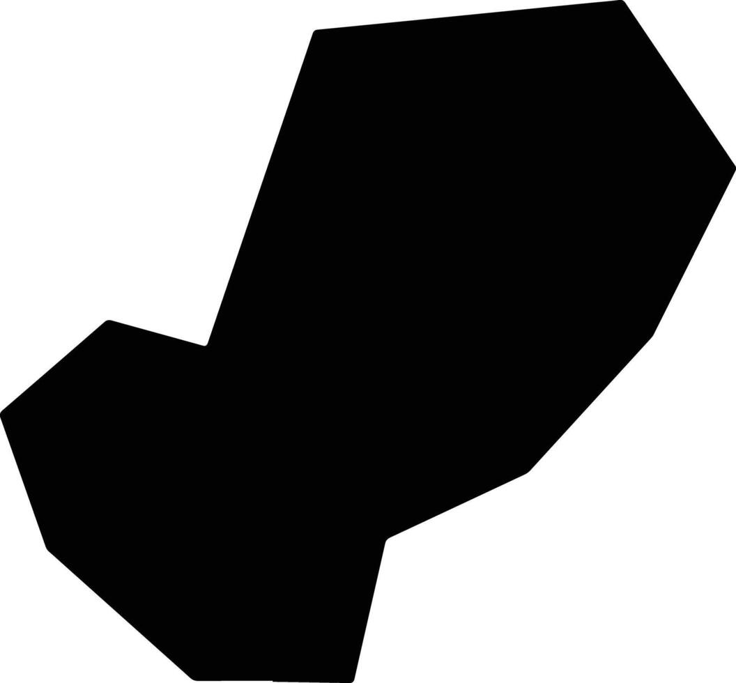 Suiningxian China silhouette map vector