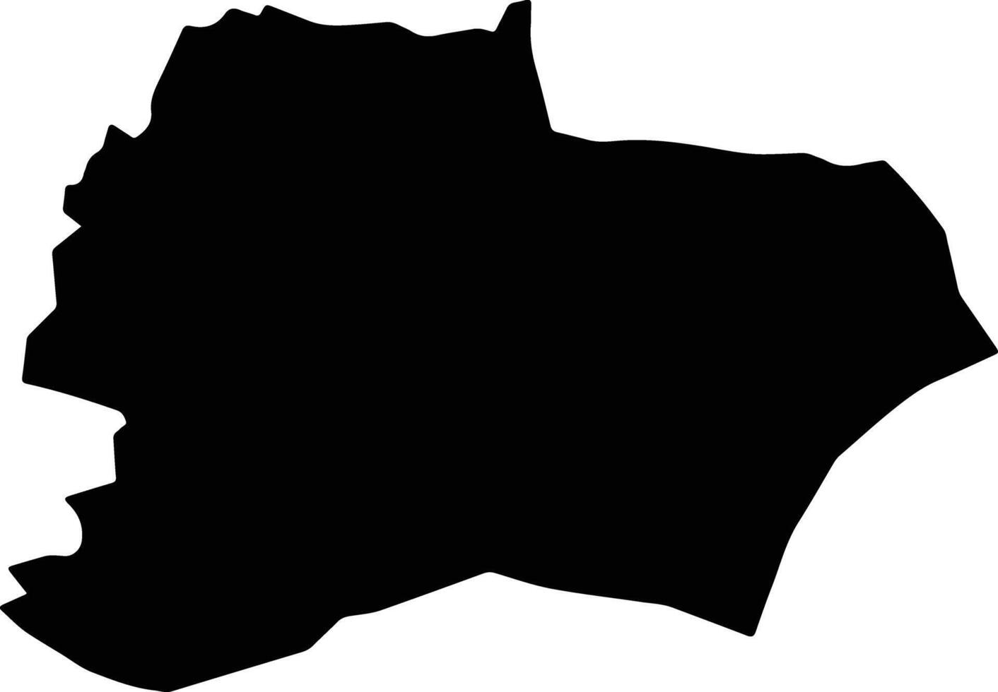 Sulakyurt Turkey silhouette map vector