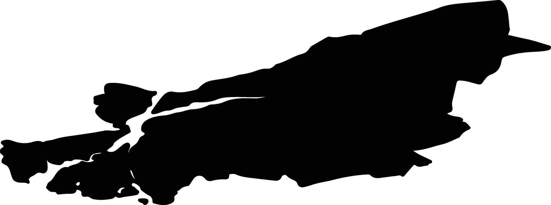 Suldal nor Norway silhouette map vector