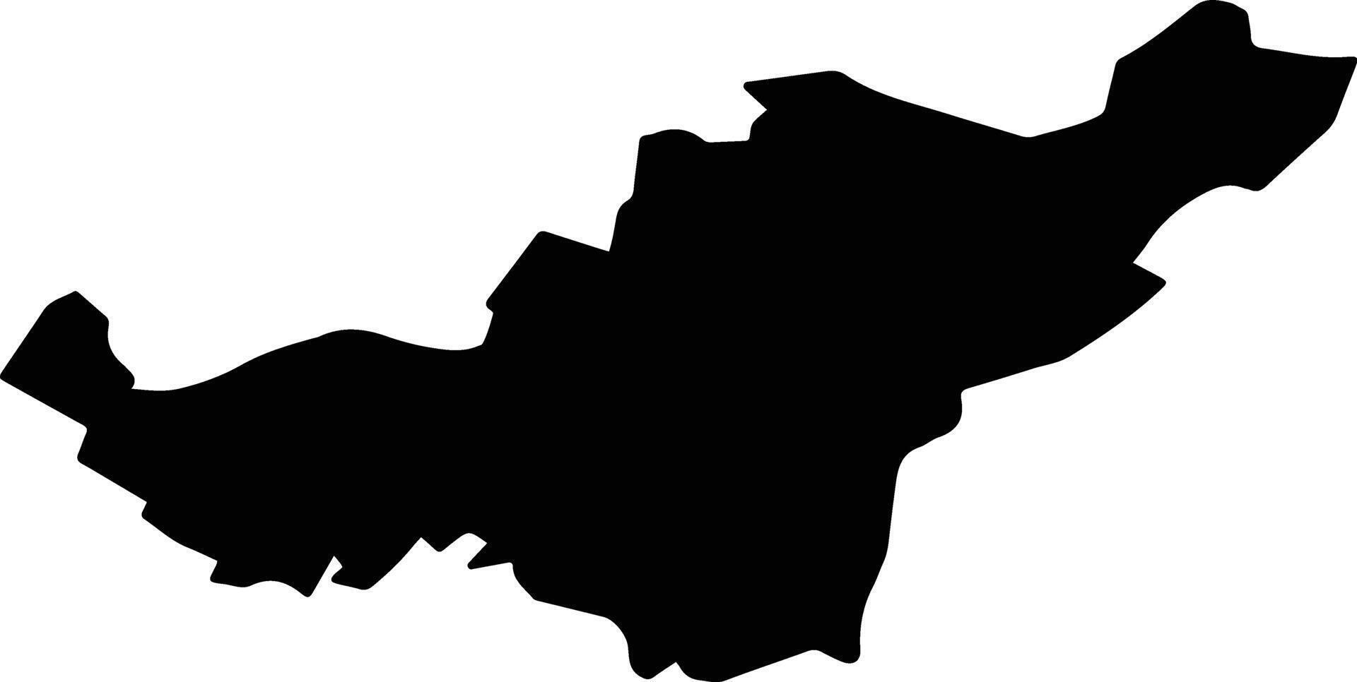 Suleyman Stalsky District Russia silhouette map vector