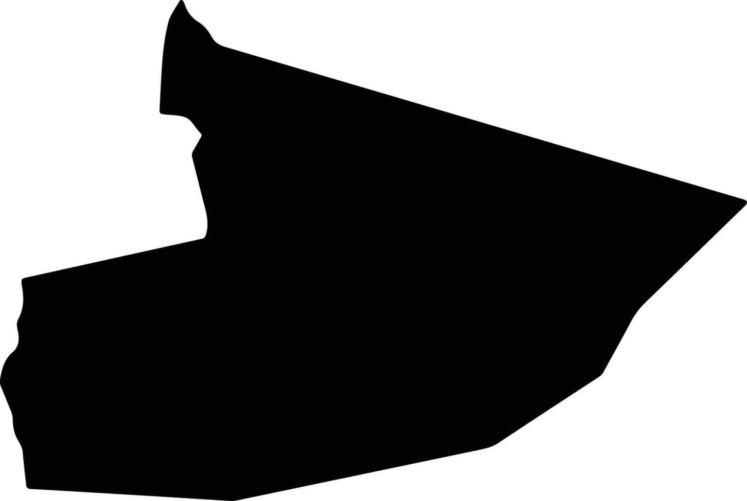 Sulphur Springs Saint Lucia silhouette map vector